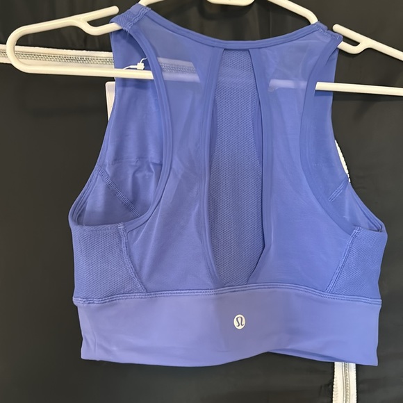 Lululemon Athletic Everlux High Neck Train Bra Wild Indigo NWT Women’s Size 8 - Picture 2 of 3